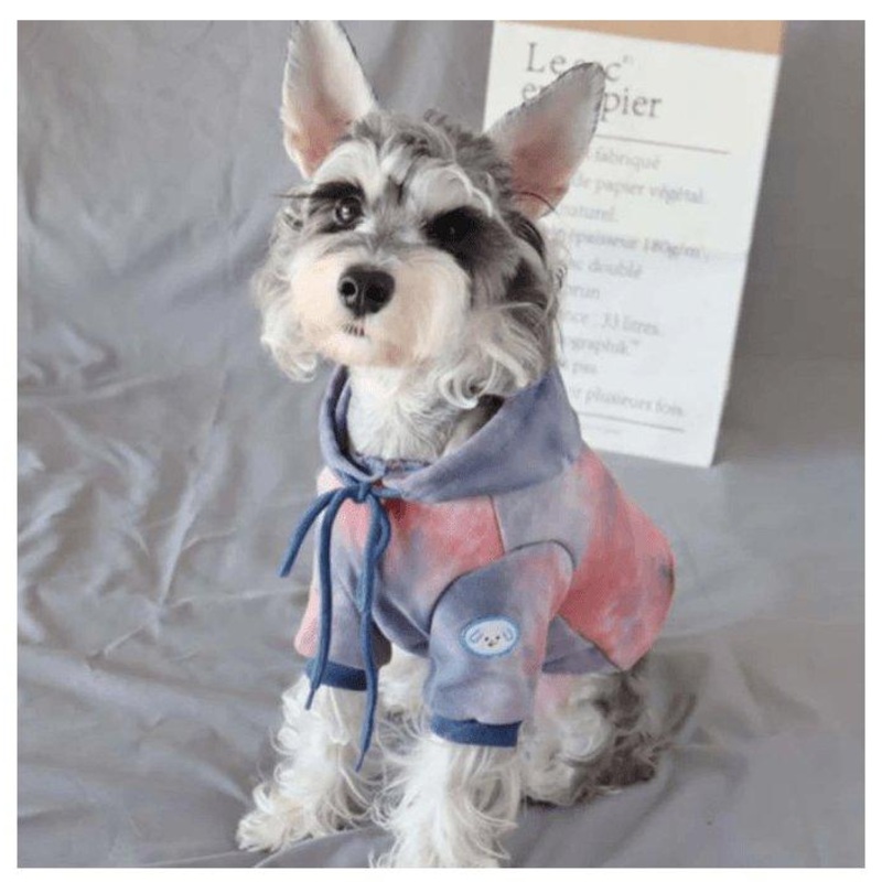 Cozy Canine Tie-Dye Sweater - Stylish Warmth For Small Dogs And Cats In Autumn And Winter