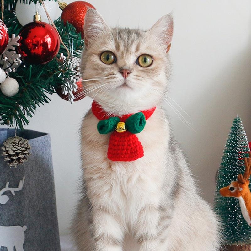 Festive Knitted Christmas Teddy Scarf