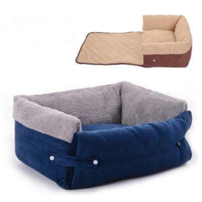 Luxury Haven Pet Retreat: Convertible Bed With Blanket