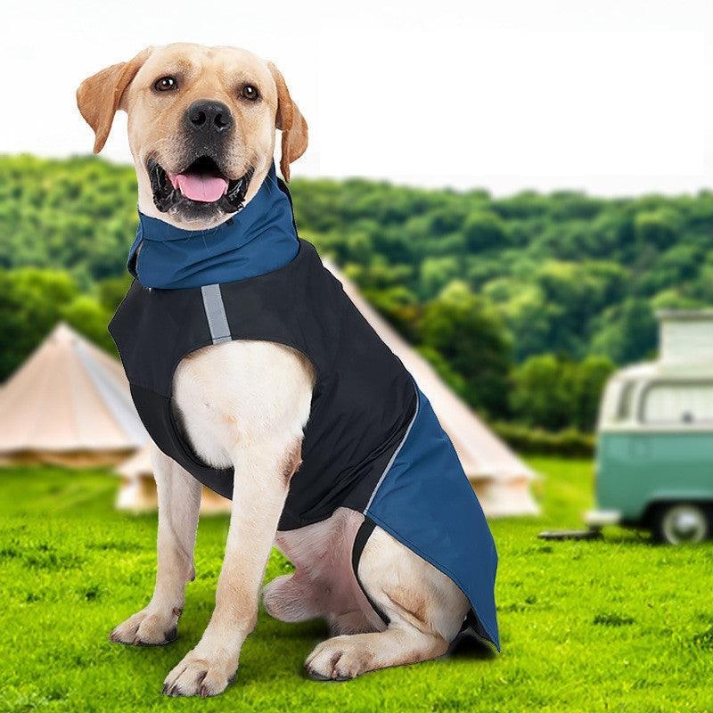 Colorblock Reflective Dog Raincoat - Waterproof Pet Jacket