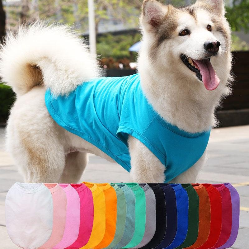 Summer Breeze Dog Vest - Stylish Cotton Shirt For Small To Extra Large Dogs