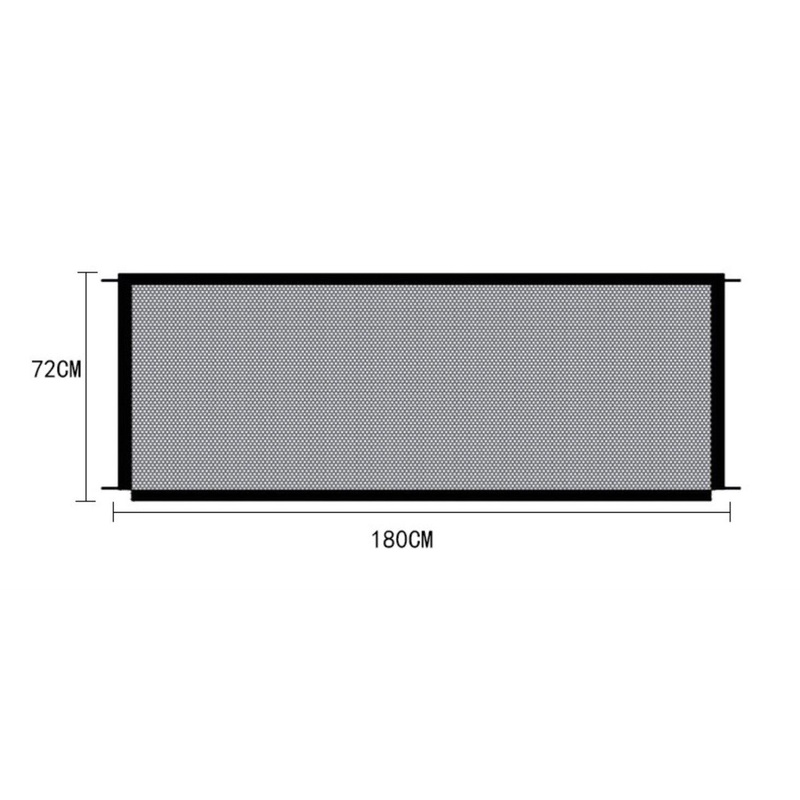 Portable Pet Safety Fence - Transparent Isolation Net For Cars, Windows, And Balconies