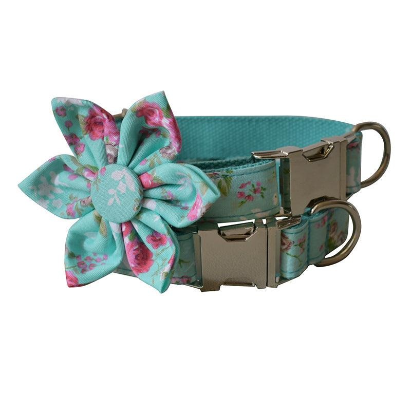 Rose Garden Dog Collar And Leash Set