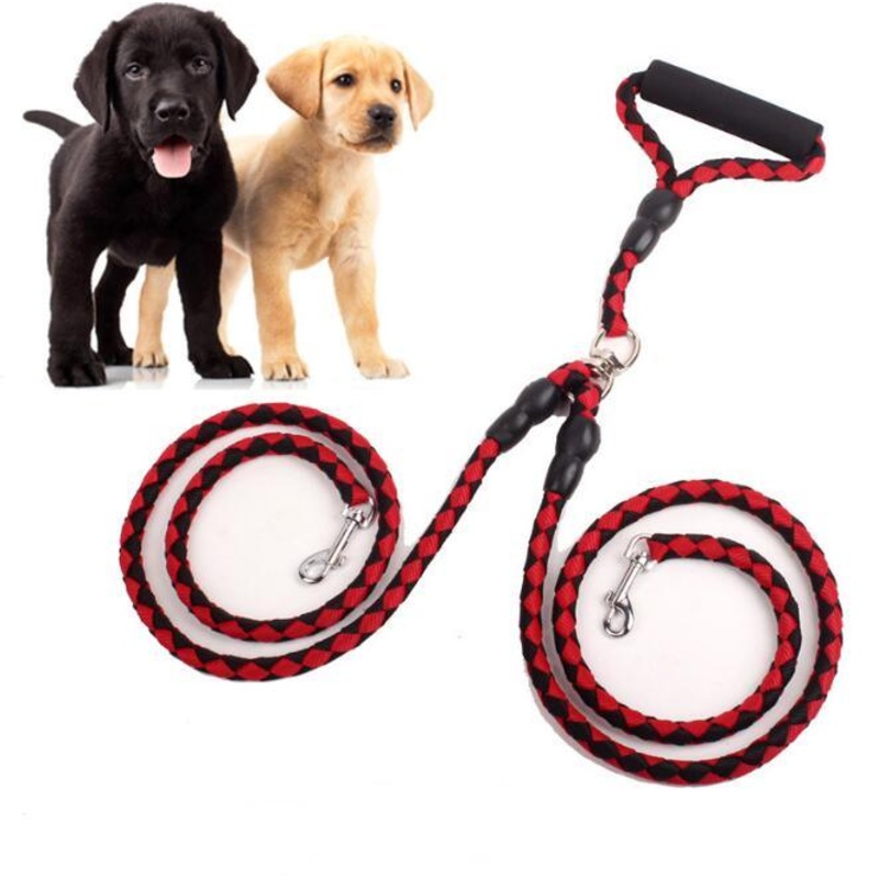 Ultimate Dual-Handle Dog Walking Leash - Premium Quality, Reflective Rope For Optimal Safety