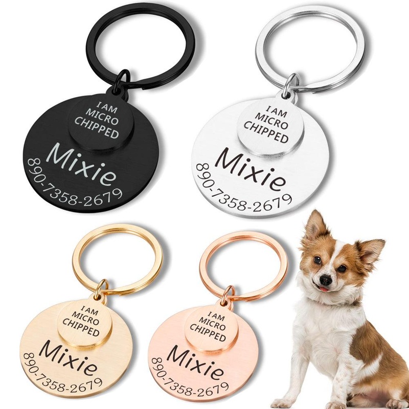 Personalized Pet Id Keychain - Funny And Stylish Dog Collar Tag