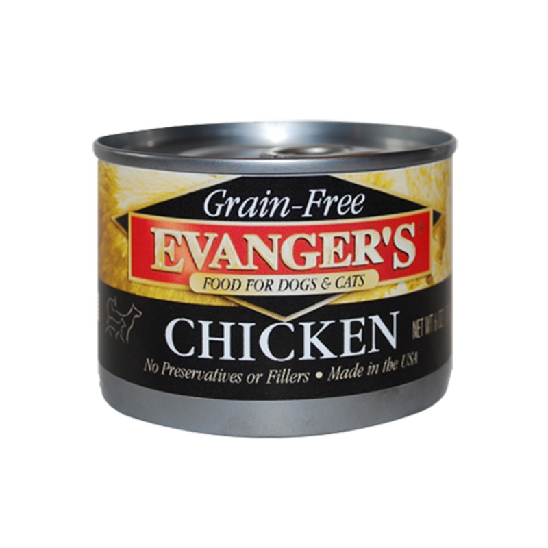 Evanger's Grain Free Chicken For Dogs & Cats 6oz