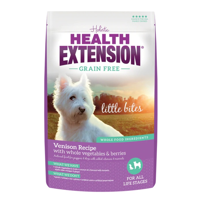 Health Extension Grain Free Venison Little Bites Recipe 12 lb