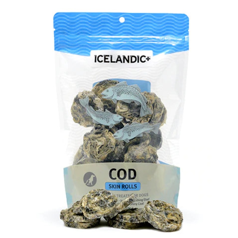 Iceleandic+ Cod Skin Rolls Dog Treat 3 oz