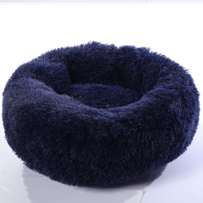 Luxury Retreat Plush Round Pet Bed - The Ultimate Haven For Small Dogs And Cats