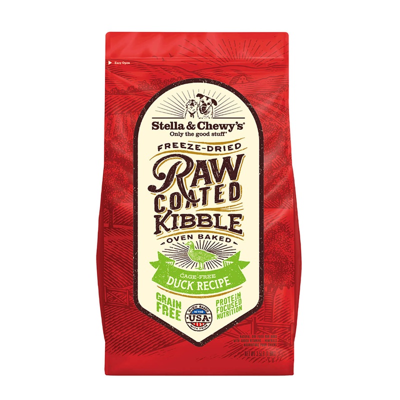 Stella & Chewy's Grain-Free Raw Coated Dog Food - Duck