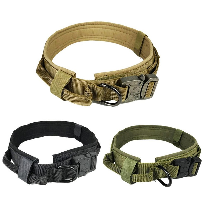 Tactical Nylon Dog Collar With Double Protection