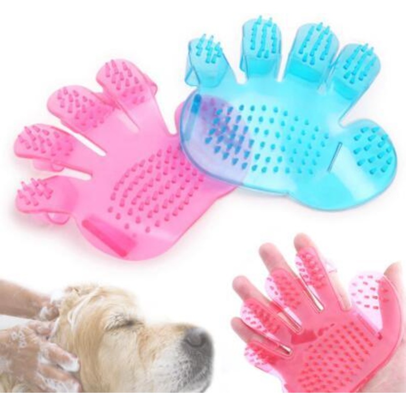 Ultimate Pet Grooming Glove: Adjustable Finger Brush For Cats And Dogs