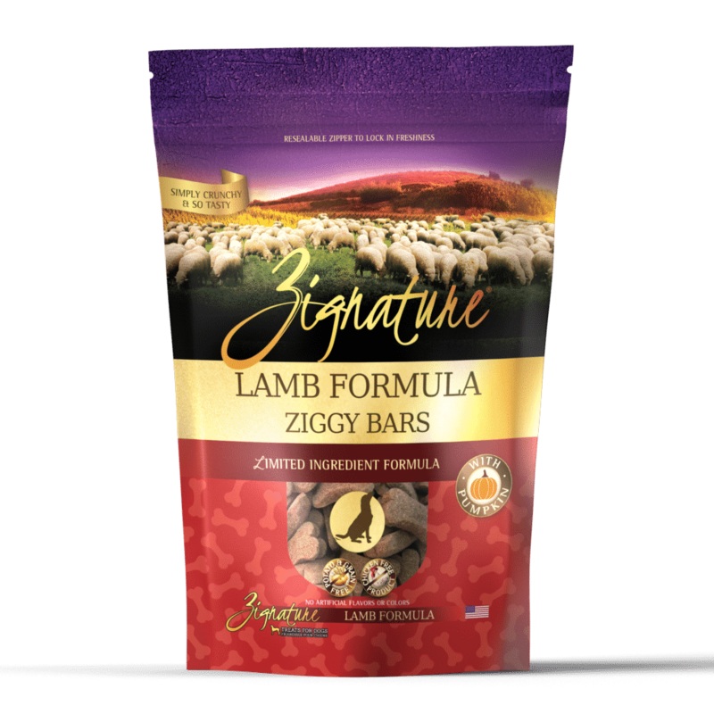 Zignature Ziggy Bars Treat, Lamb Formula, 12 oz
