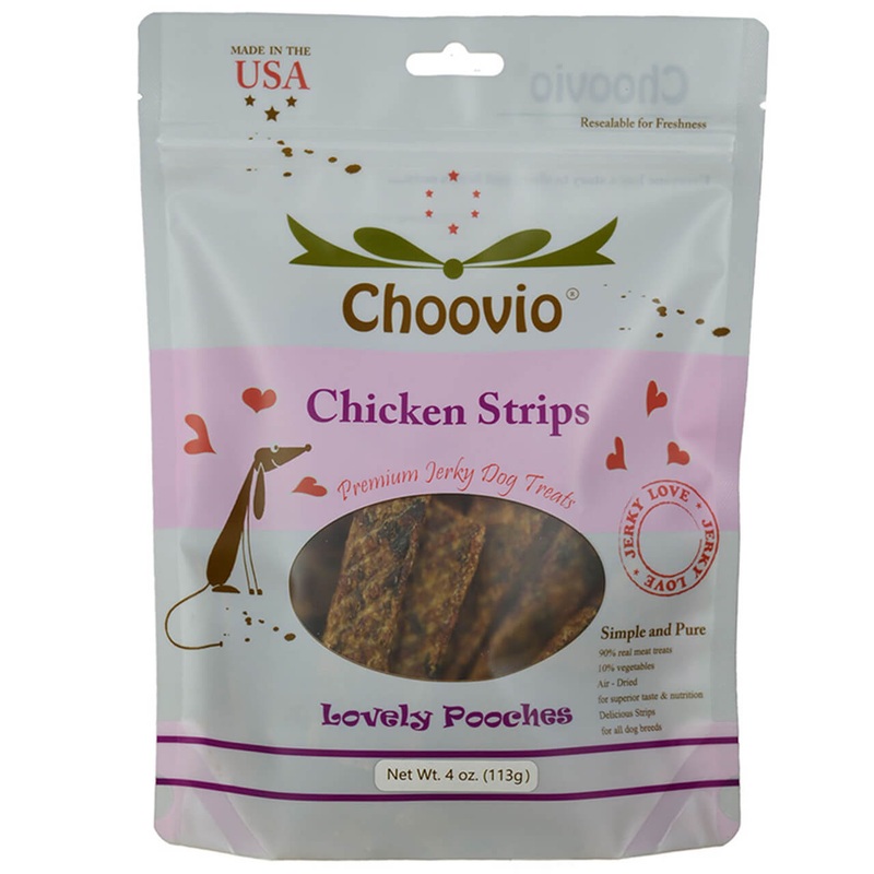 Choovio Chicken Strips Dog Treats 4oz