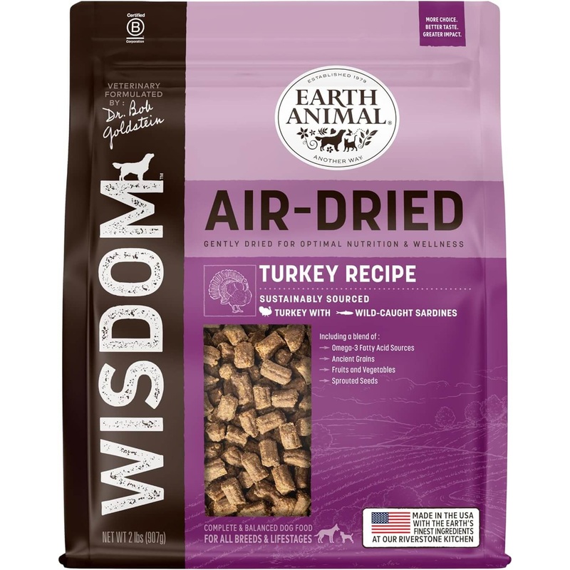 Earth Animal Wisdom Turkey Recipe Air-Dried Dog Food