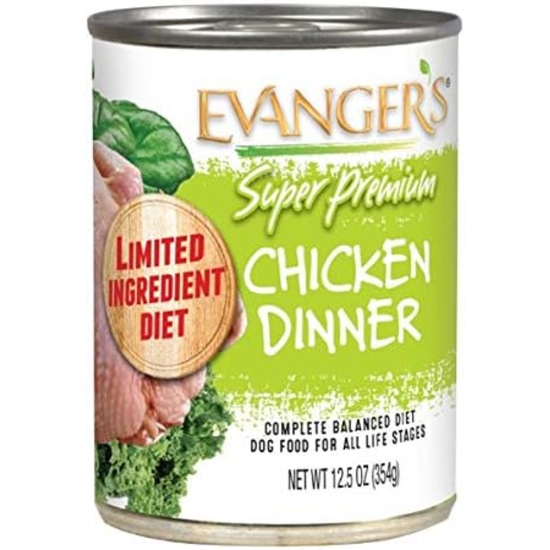 Evanger's Super Premium Chicken Dinner, Dog Can 12.5 oz