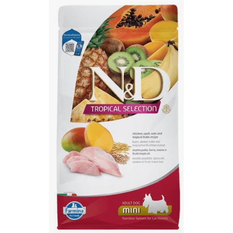 Farmina N&D Tropical Selection Adult Dog Food, Chicken (Mini Bites)