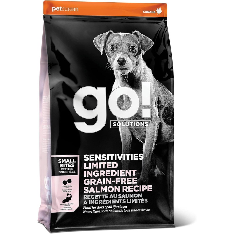 go! Solutions Sensitivities Limited Ingredient Grain Free Salmon Small Bites Recipe, 3.5lbs