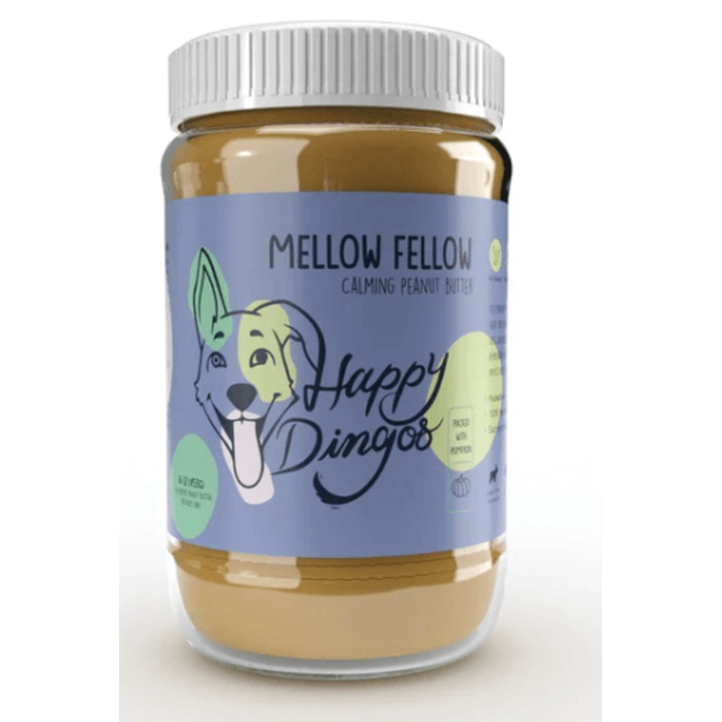 Happy Dingos Mellow Fellow - Calming Peanut Butter for Dogs