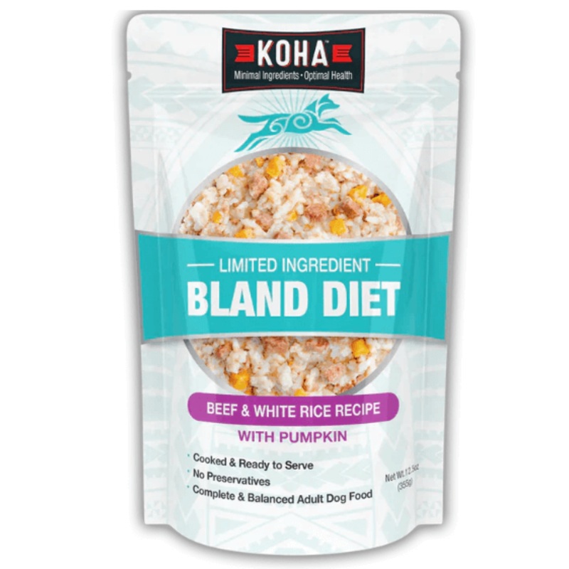 Koha Bland Diet, Beef & White Rice with Pumpkin, 12.5oz