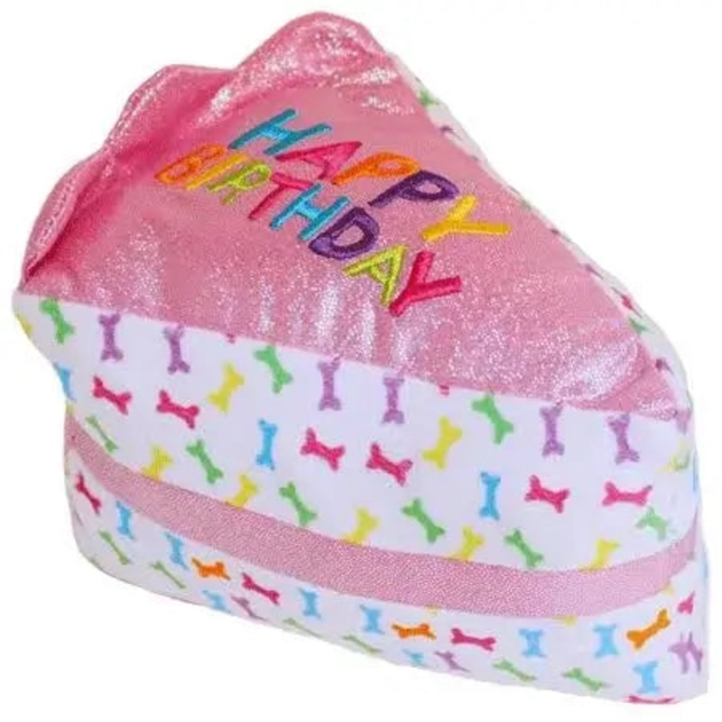 Multipet Birthday Cake Slice Plush Toy 6"