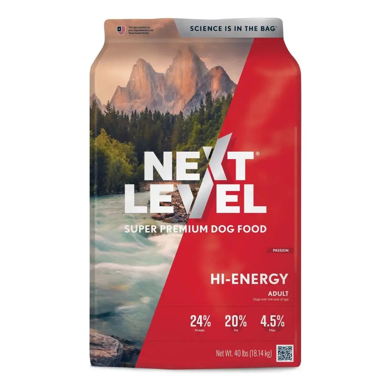 Next Level Hi-Energy Adult Dry Dog Food 40 lb