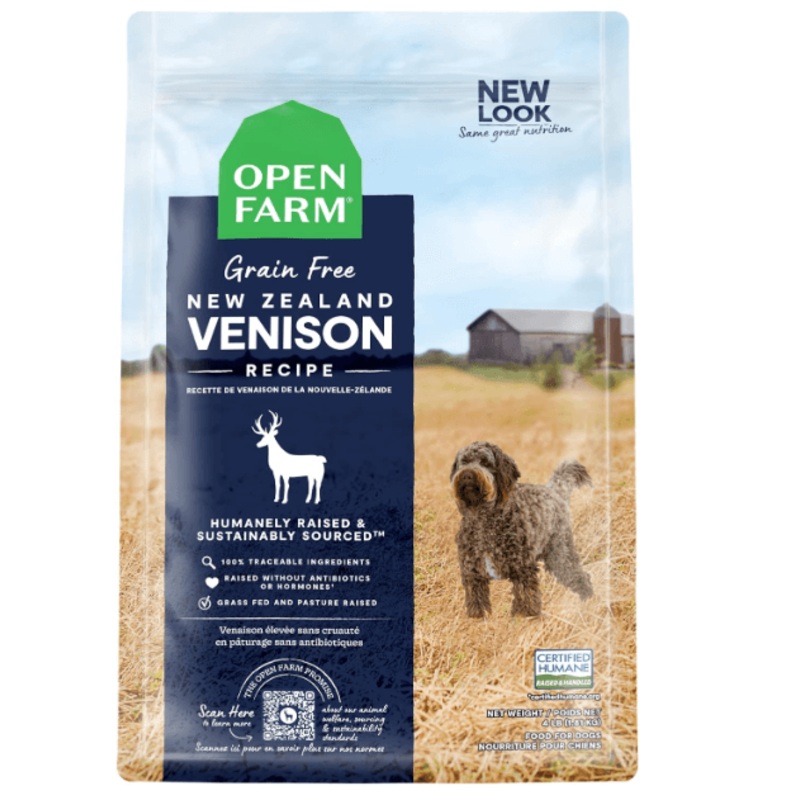Open Farm New Zealand Grain Free Venison Dry Dog Food