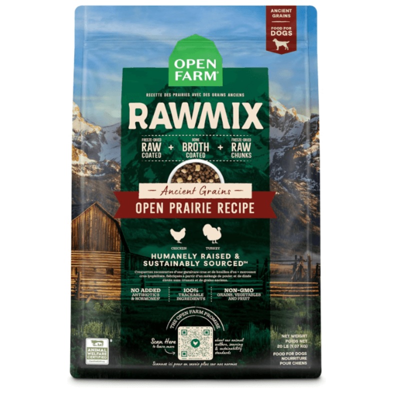 Open Farm RawMix with Ancient Grains Open Prairie Recipe Dog Food