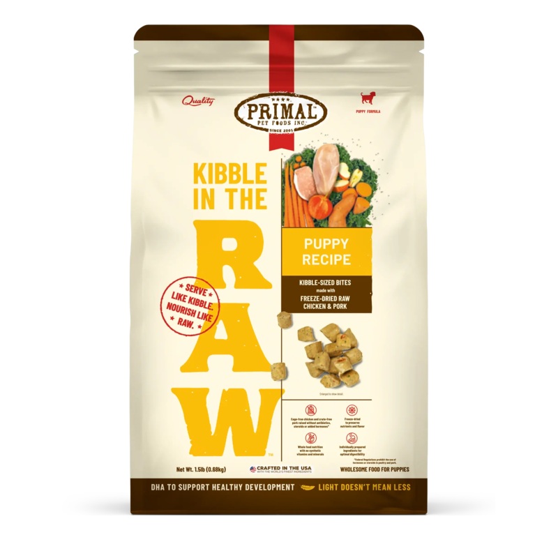 Primal Kibble in the Raw for Puppy - Chicken