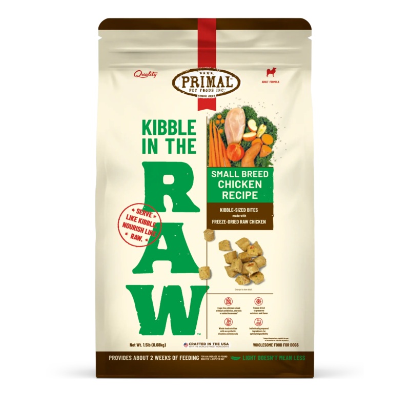 Primal Kibble in the Raw  Small Breed Chicken