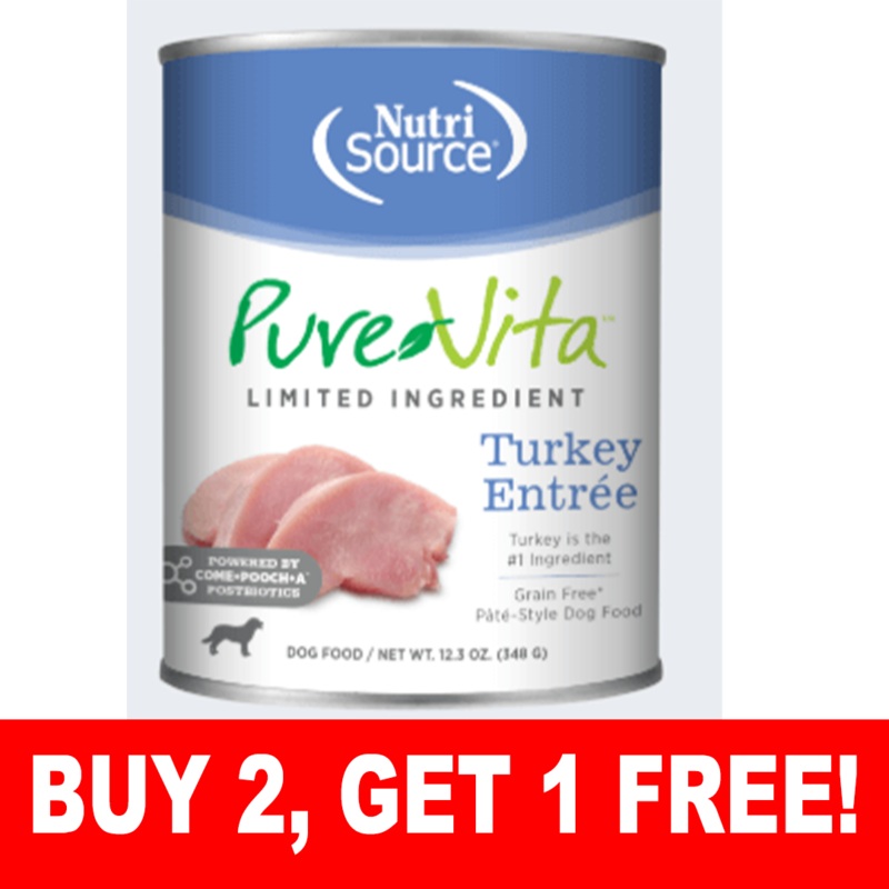 PureVita Grain-Free Turkey Entre 12.3oz