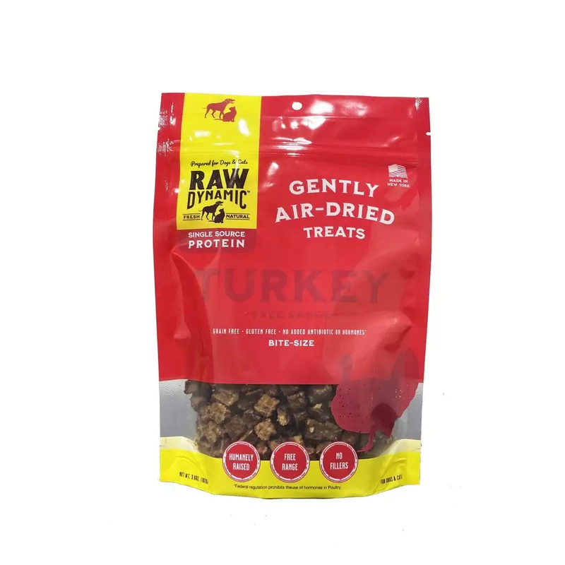 Raw Dynamic Air Dried Treats, Turkey 3.6oz