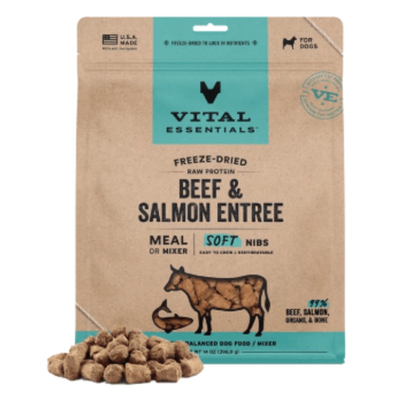 Vital Essentials Freeze-Dried Beef & Salmon Entree, 14 oz