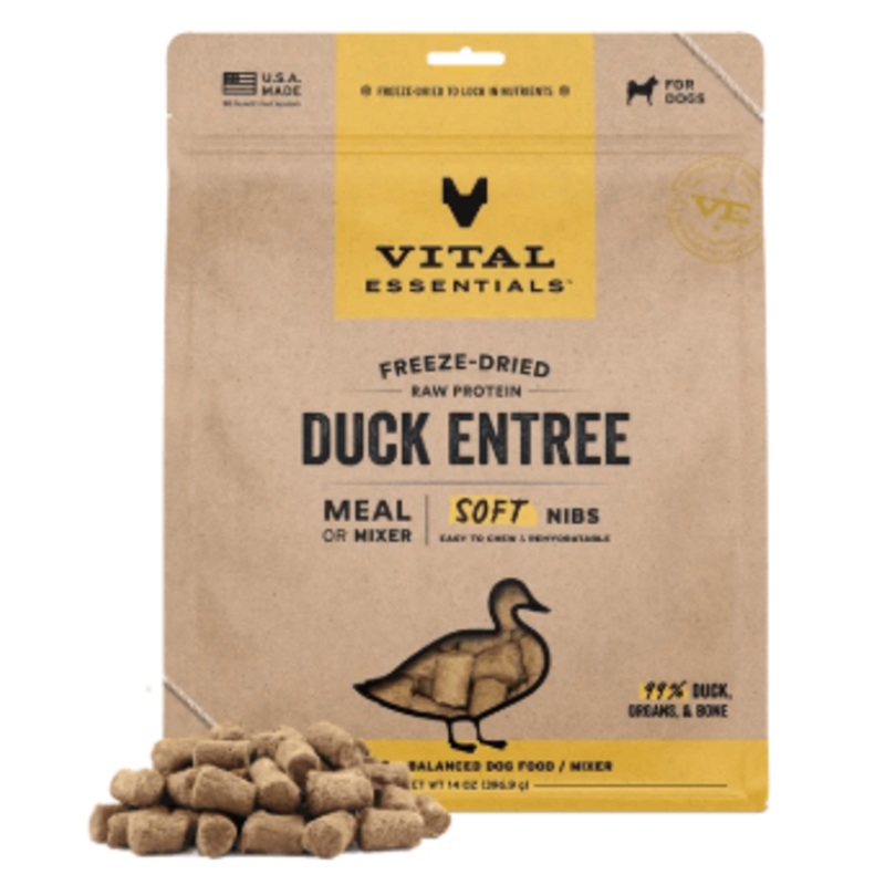 Vital Essentials Freeze-Dried Duck Entree, 14 oz