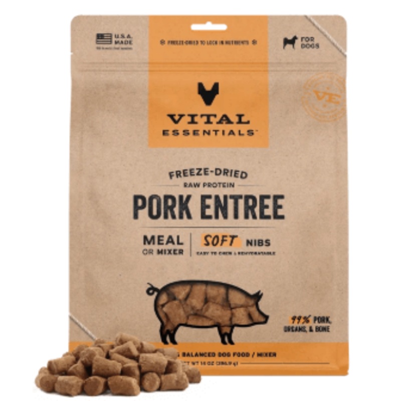 Vital Essentials Freeze-Dried Pork Entree, 14 oz