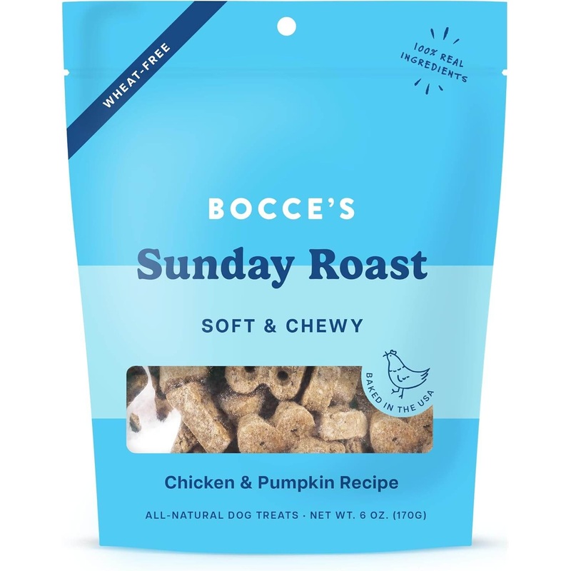 Bocce's Bakery Sunday Roast Soft & Chewy Dog Treats, 6 oz