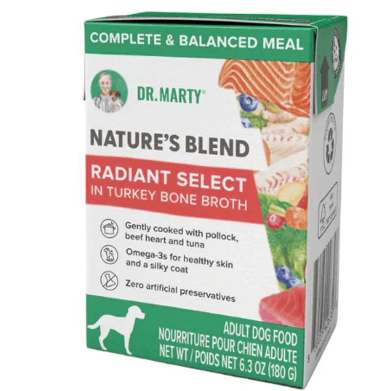 Dr. Marty Nature's Blend Radiant Select in Turkey Bone Broth Wet Food 6.3 oz
