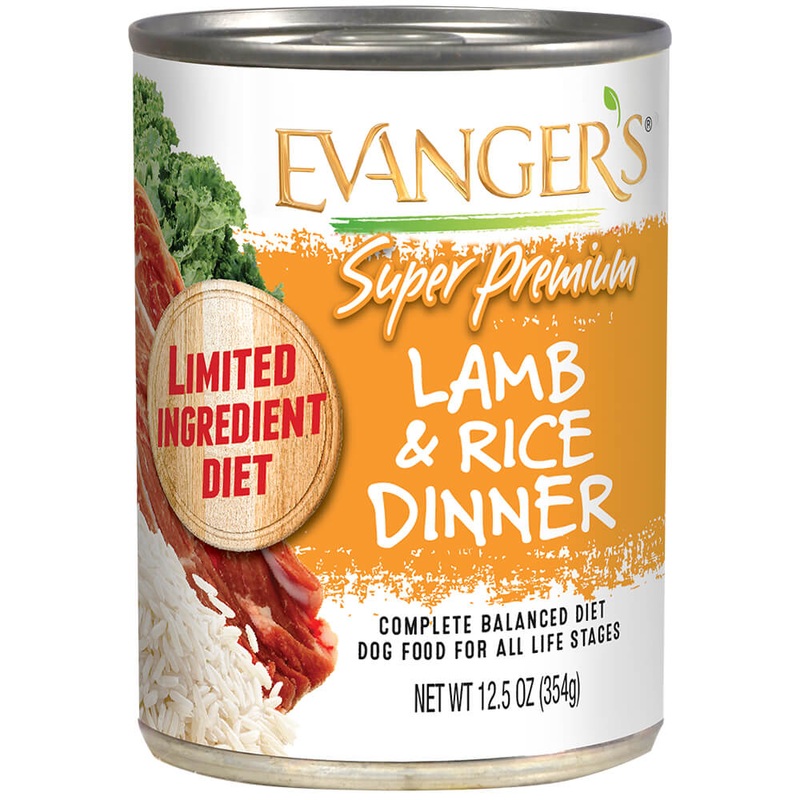 Evanger's Super Premium Lamb & Rice Dinner, Dog Can 12.5 oz