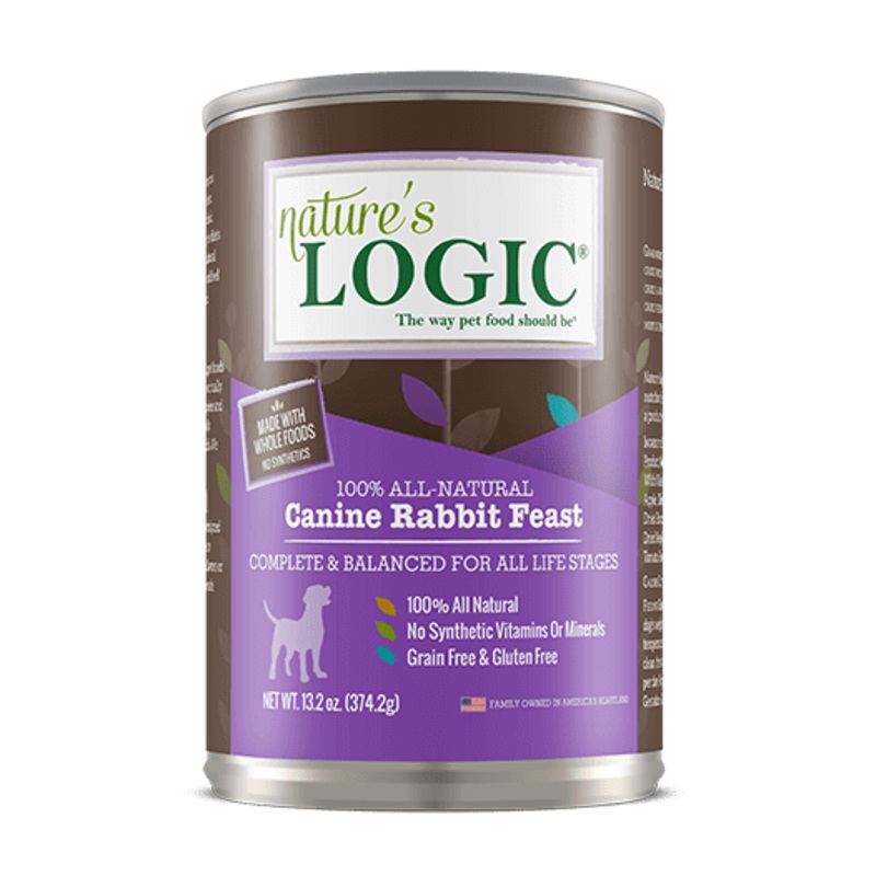 Nature's Logic Canine Rabbit Feast, 13.2 oz