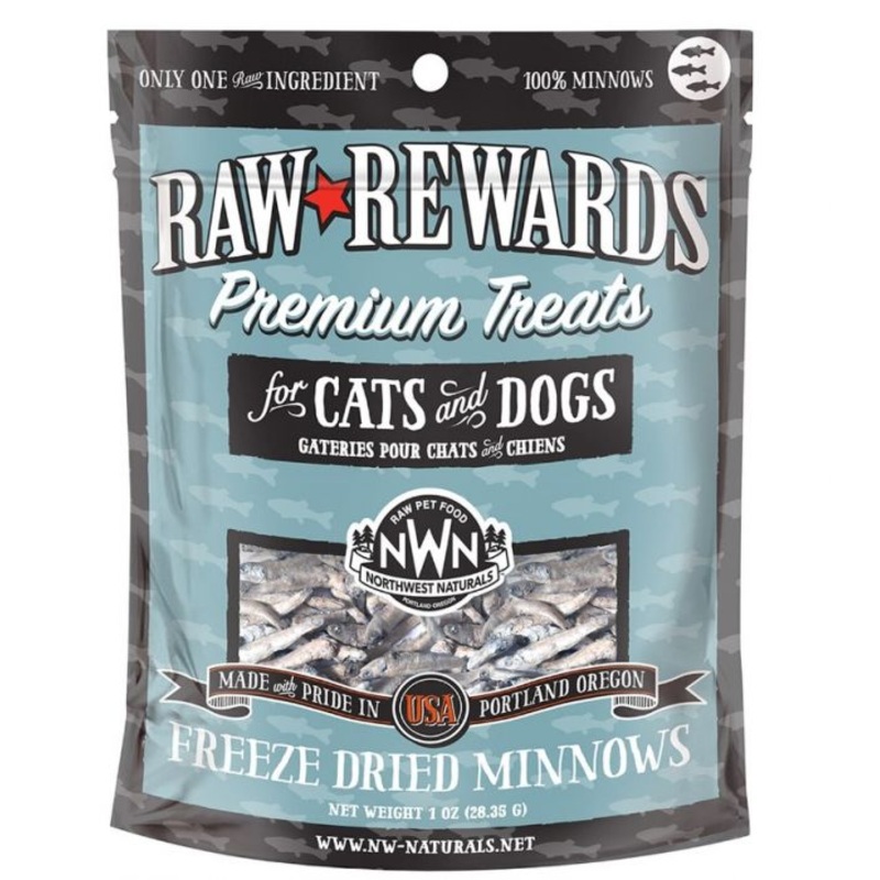 Northwest Naturals Raw Rewards Freeze-Dried Minnows 1oz