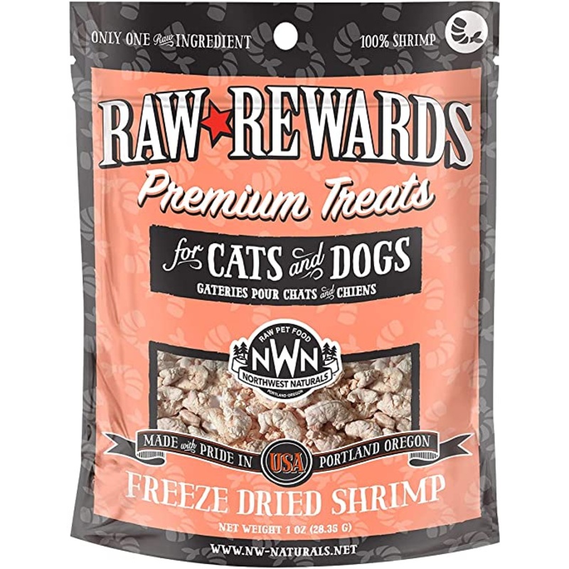 Northwest Naturals Raw Rewards Freeze-Dried Shrimp 1oz