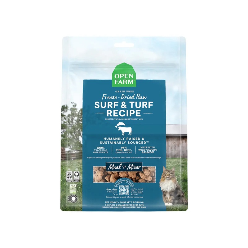 Open Farm Freeze-Dried Raw Dog Food, Surf & Turf, 3.5oz