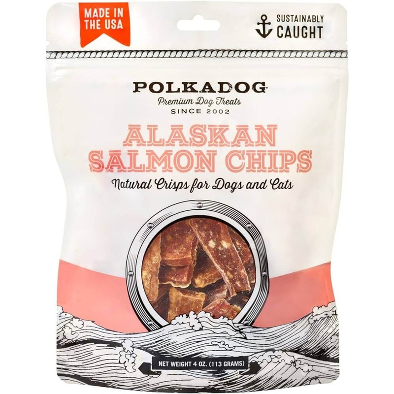 Polkadog Alaskan Salmon Chips, 4 oz