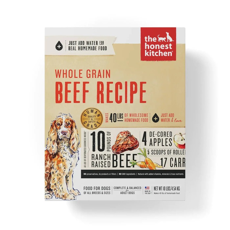 The Honest Kitchen Whole Grain Dehydrated Dog Food, Beef Recipe 10 lbs