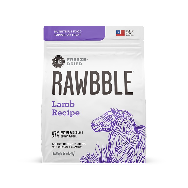 Bixbi Rawbble Freeze-Dried Dog Food, Lamb Recipe