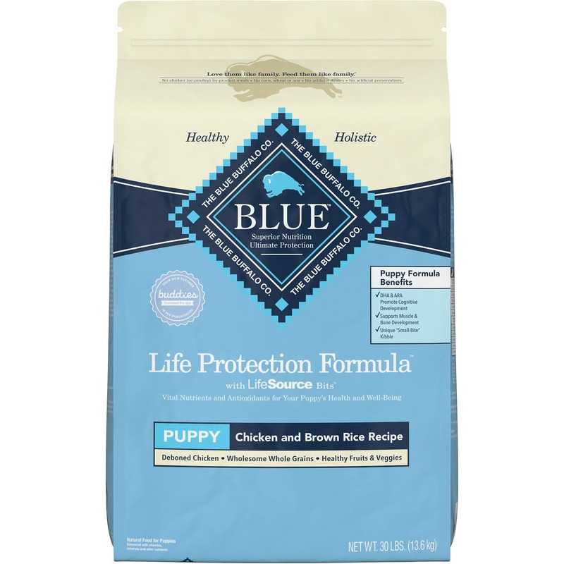 Blue Buffalo Life Protection Puppy Chicken and Brown Rice Dry Dog Food 30lb