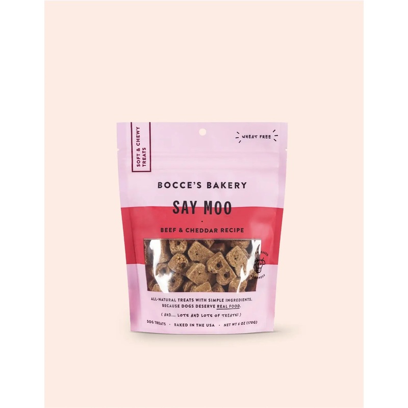 Bocce's Bakery Say Moo Soft & Chewy Dog Treats, 6 oz