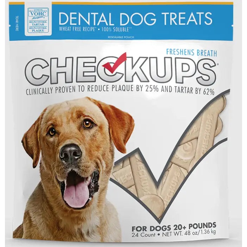 Checkups Dental Dog Treats, 24 ct