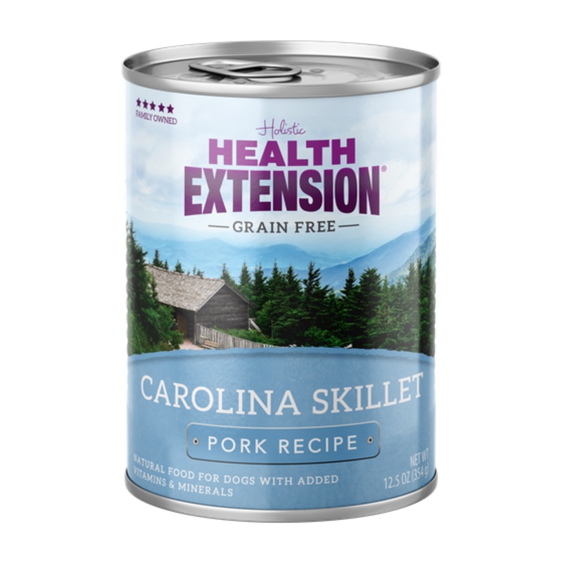 Holistic Health Extension Grain Free Carolina Skillet Pork Recipe Canned Dog Food, 12.5 oz