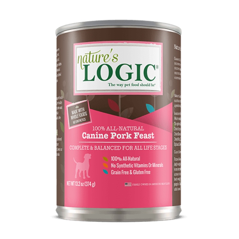 Nature's Logic Canine Pork Feast, 13.2 oz